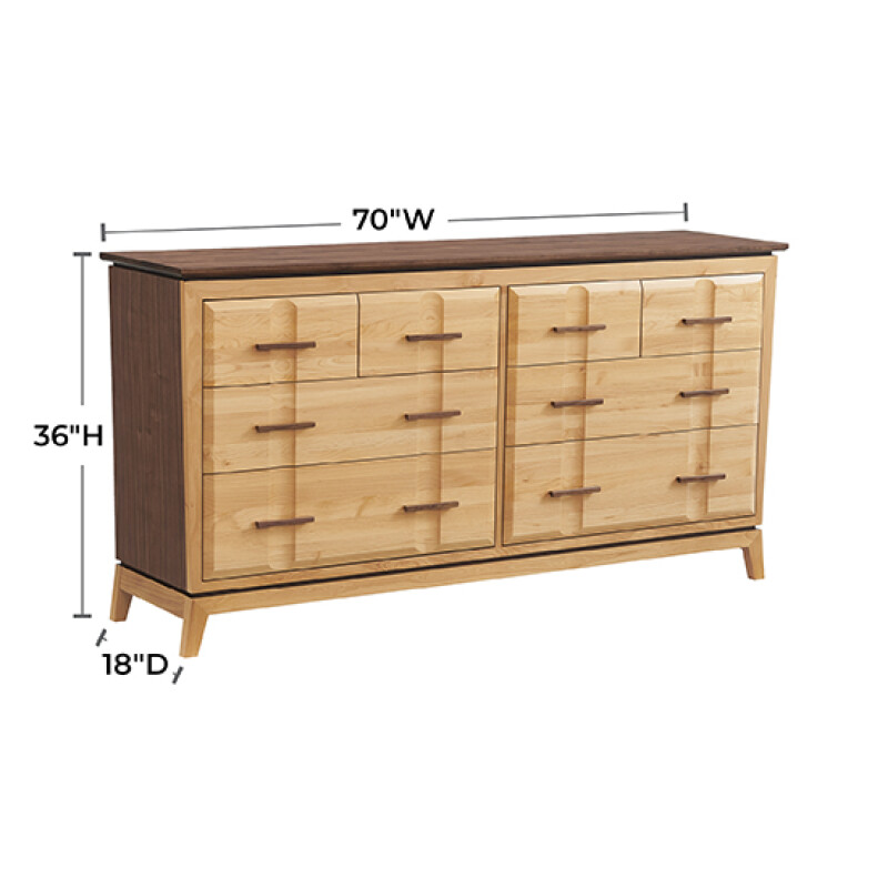 1238 Addison 70″w Low Dresser 1238DUET
