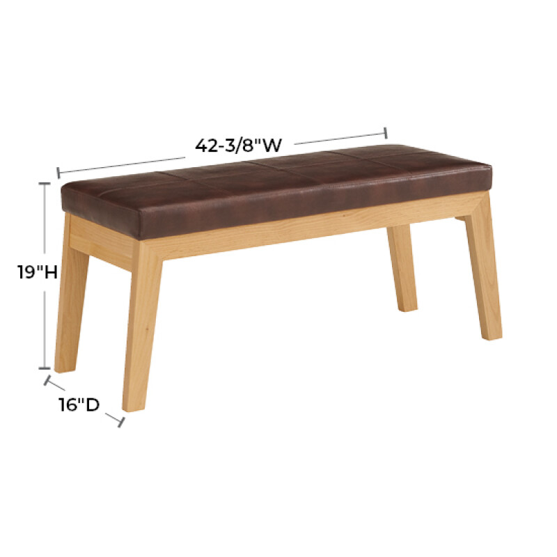 1242 Addison Upholstered Bench 1242DUET