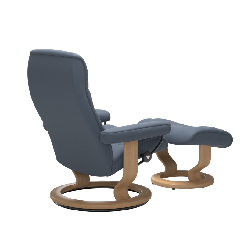 Stressless® Opal (M) Classic Base Recliner with Ottoman 12550150947104