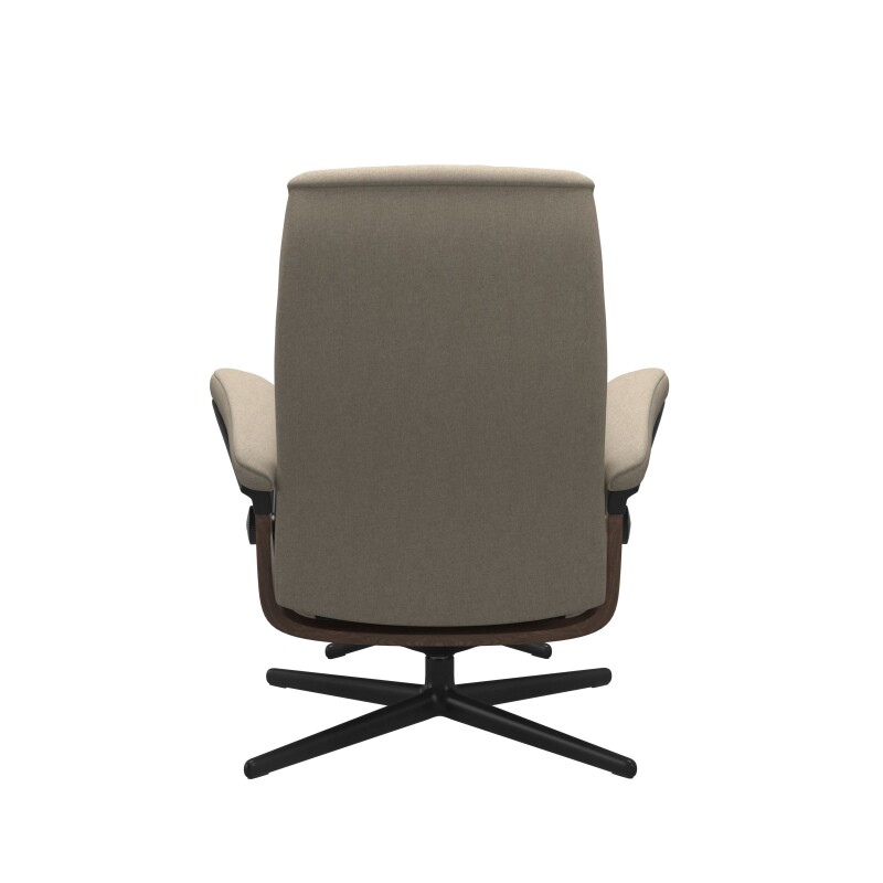 Stressless® Opal (M) Cross Base Recliner with Ottoman 1255317579814506