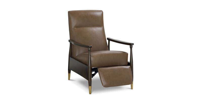 Maris Leather Manual Recliner with Wood Frame 12563L59