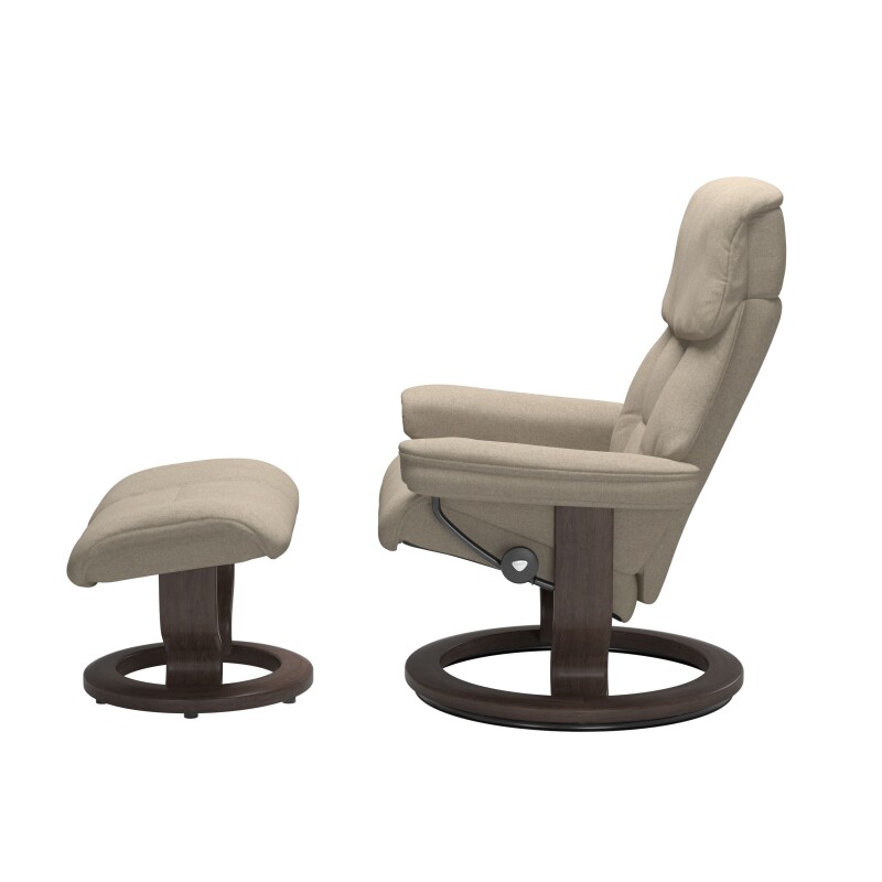 Stressless® Ruby (M) Classic Base Recliner with Ottoman 12590155798111