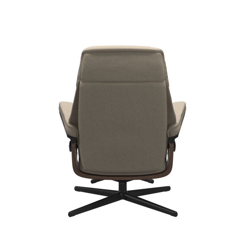 Stressless® Ruby (M) Cross Base Recliner with Ottoman 1259317579814506