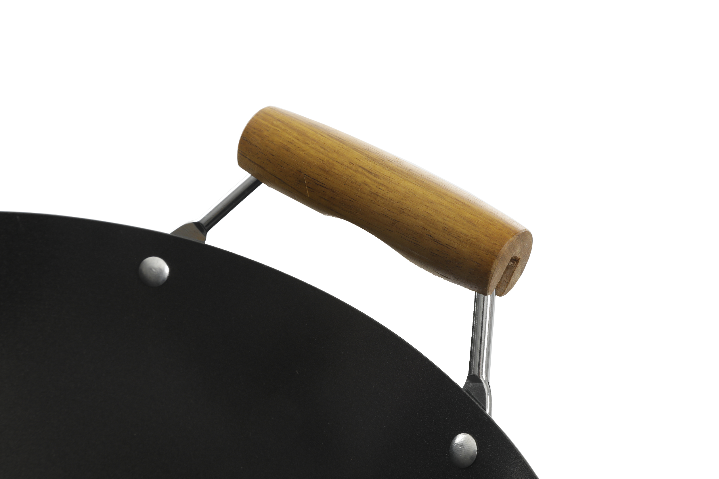 Hammond 14-inch Flat Bottom Carbon Steel Wok Pan 12633501