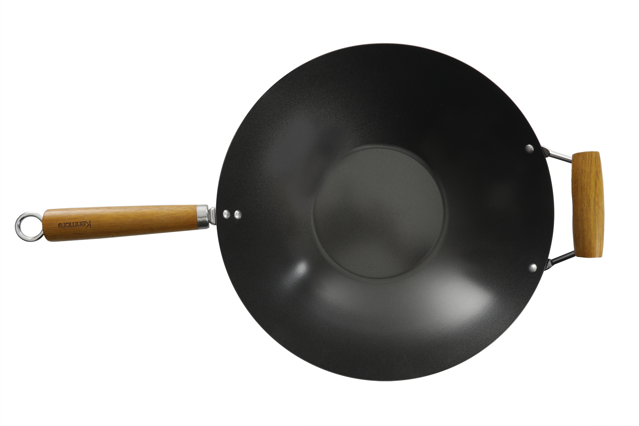 Hammond 14-inch Flat Bottom Carbon Steel Wok Pan 12633501