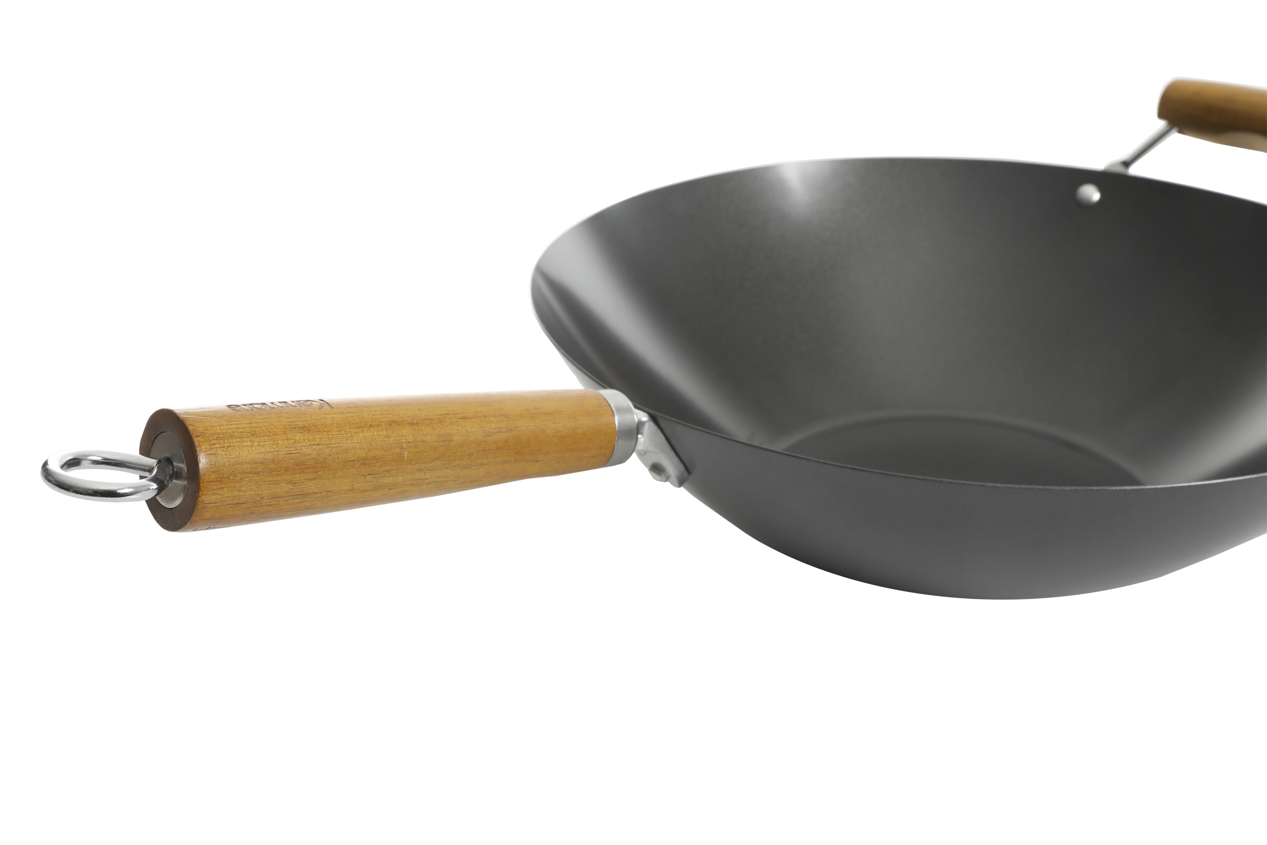 Hammond 14-inch Flat Bottom Carbon Steel Wok Pan 12633501