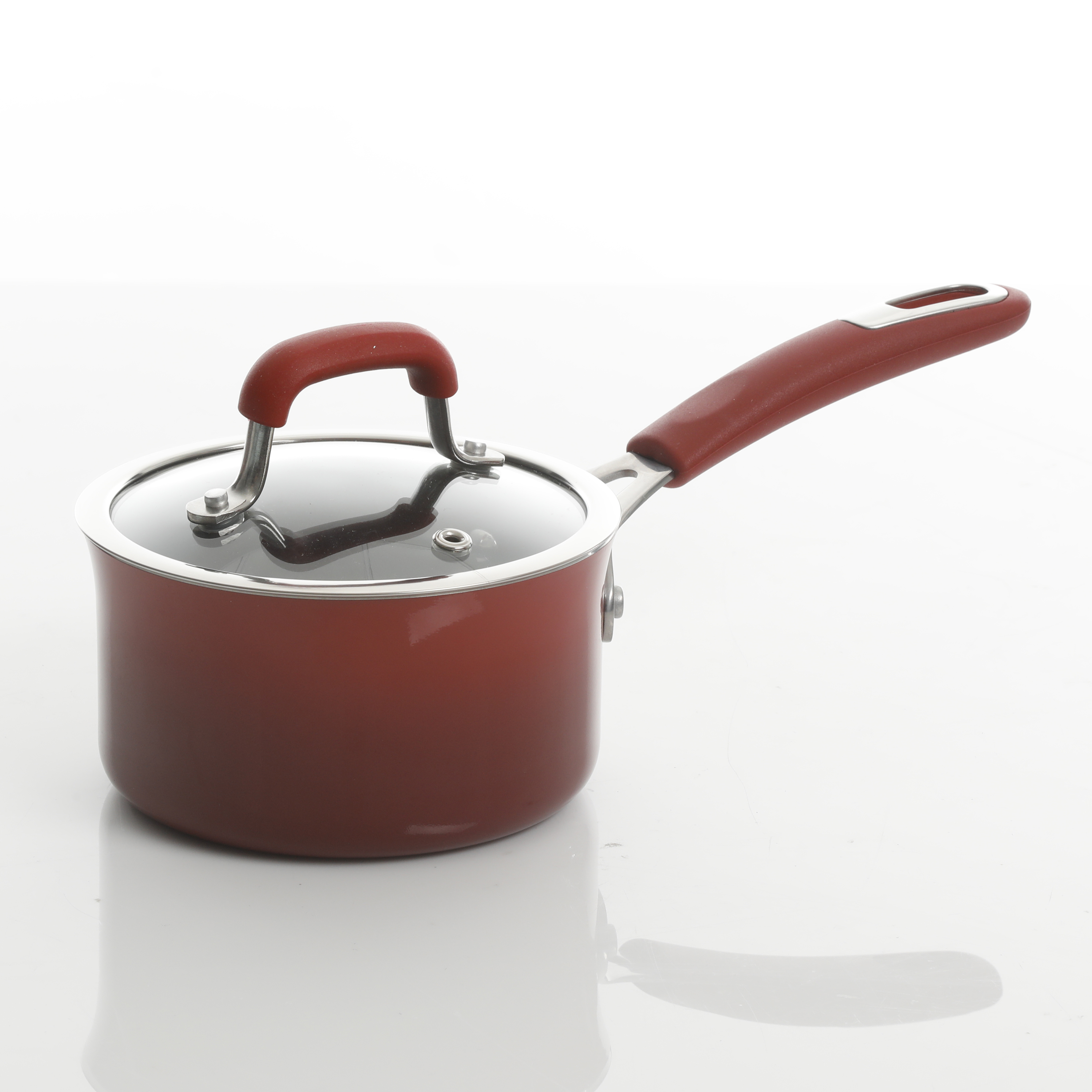 Elite Andover 10-Piece Aluminum Cookware Set, Red 1263701