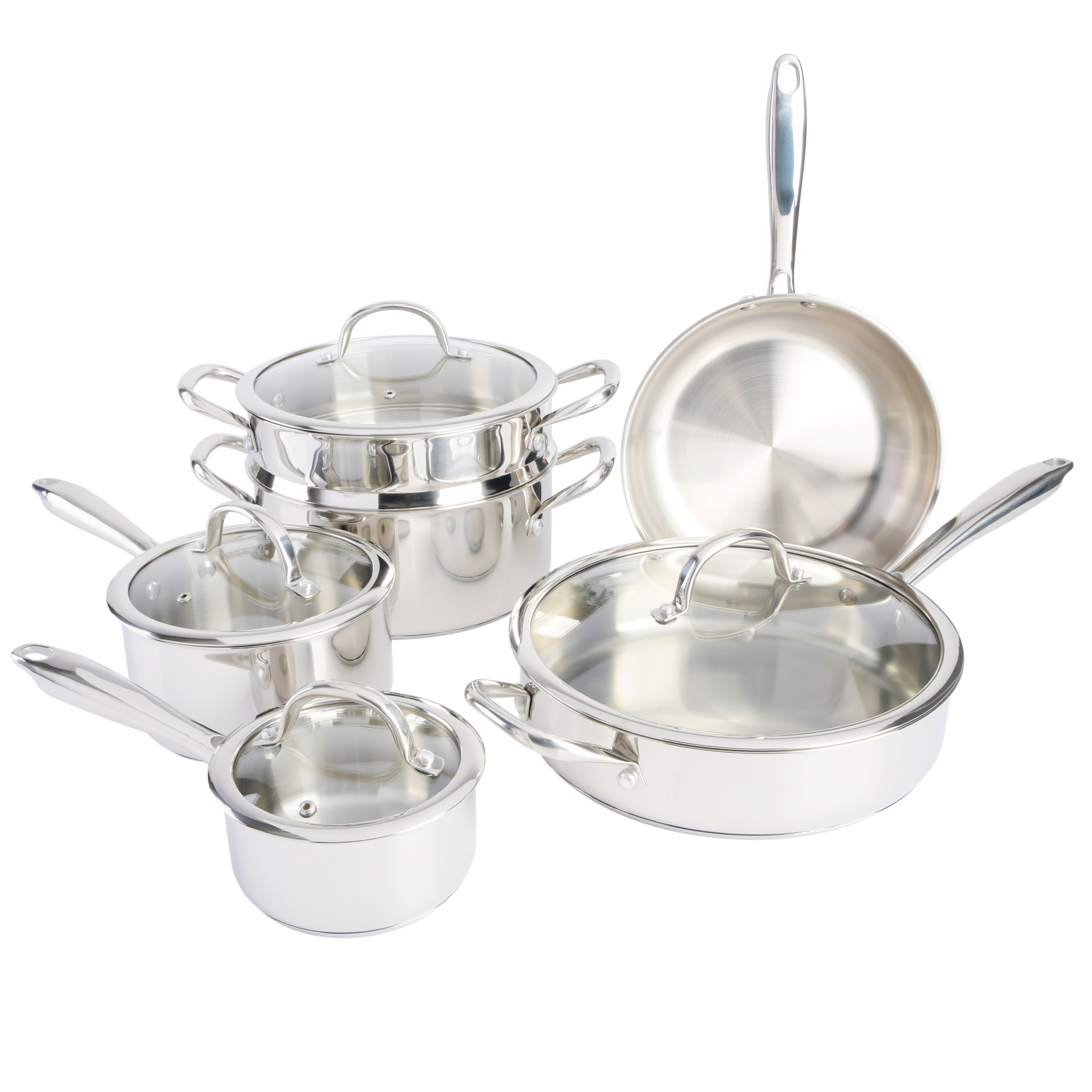 Devon 10-Piece Stainless Steel Cookware Set 1263791