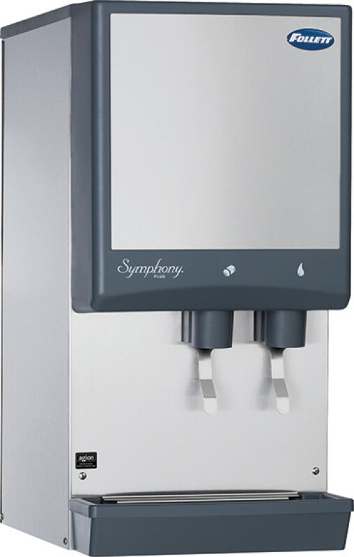 Symphony Plus 12ci414a-l Ice And Water Countertop Dispenser With Lever Dispense Stores 12 Lbs Of Chewblet Nugget Ice And Produces Up To 425 Lbs Daily 12CI414AL