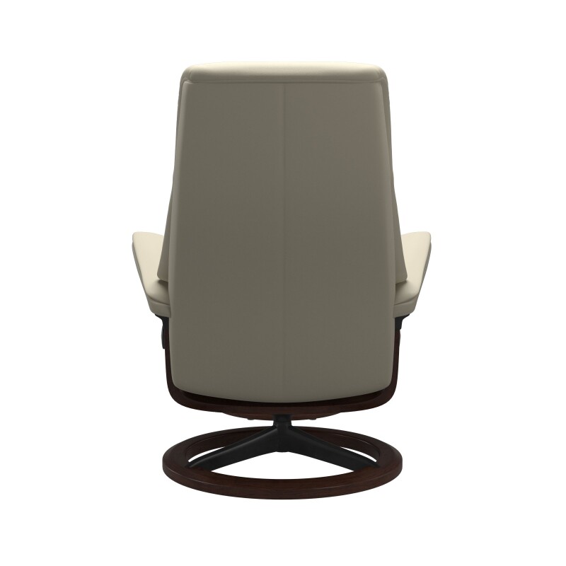 Stressless® View (M) Signature Base Recliner with Ottoman 1307315094154503