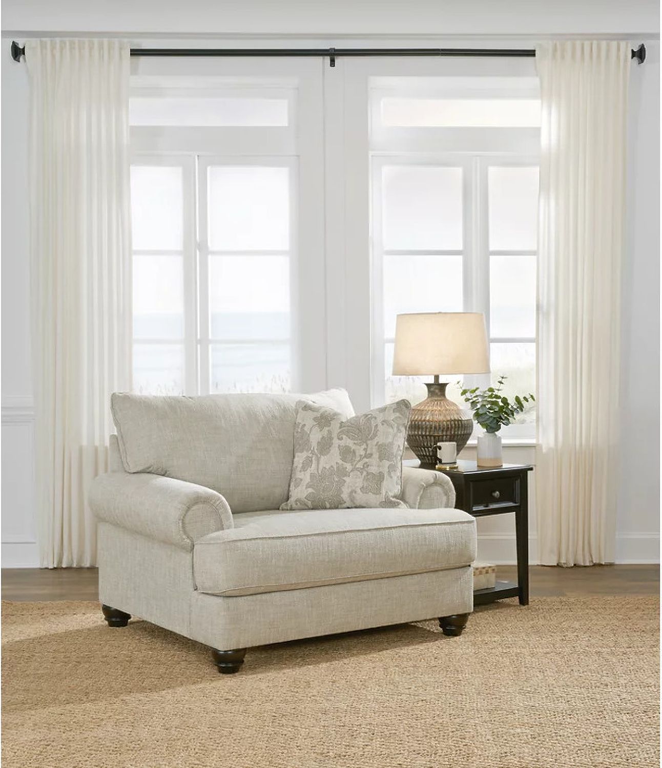 Asanti Oversized Chair In Fog 1320123