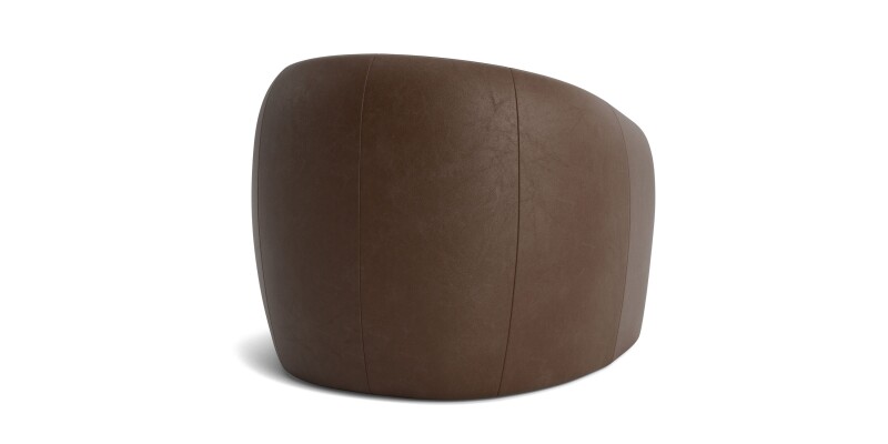 Garner Leather Barrel Swivel Chair 133205L53