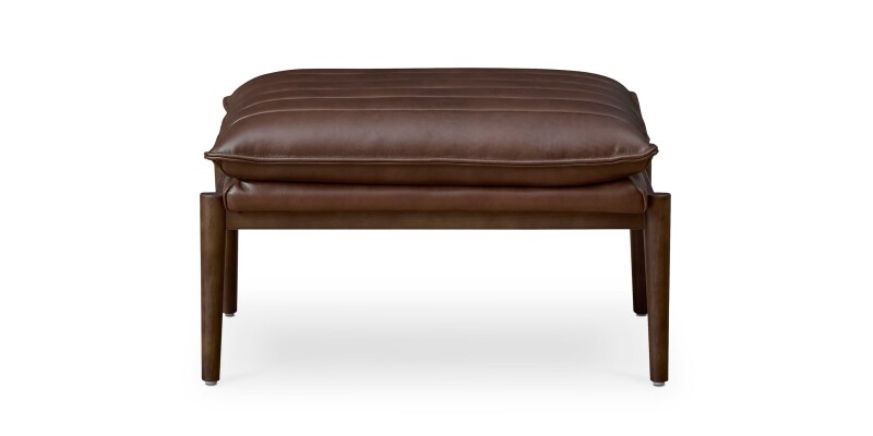 Ellis Leather Ottoman 133801B
