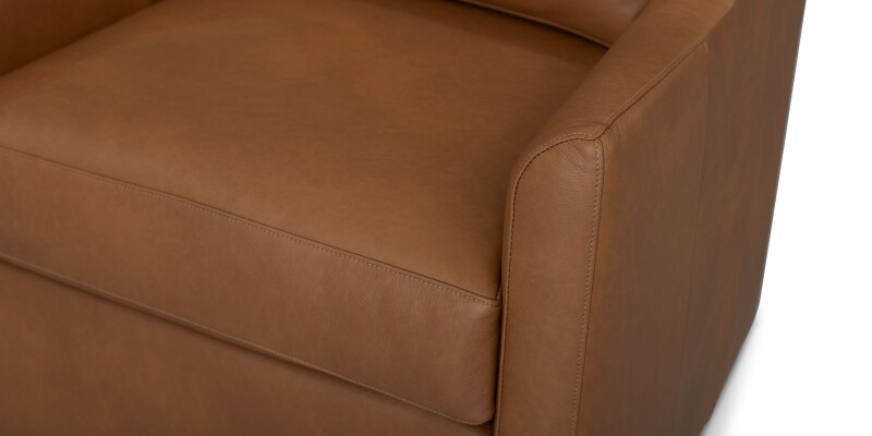 Sloan Leather Slope Arm Swivel Chair 134005L72355LOUNGE