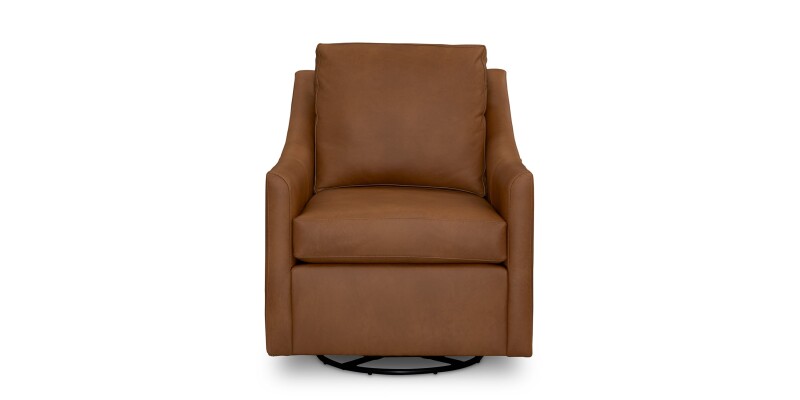 Sloan Leather Slope Arm Swivel Chair 134005L72358PREMIER