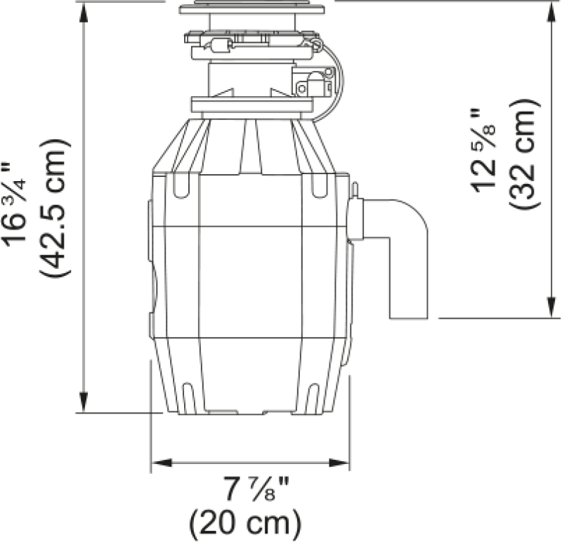 3/4 HP Food Waste Disposer - FWDJ75B 1340481769