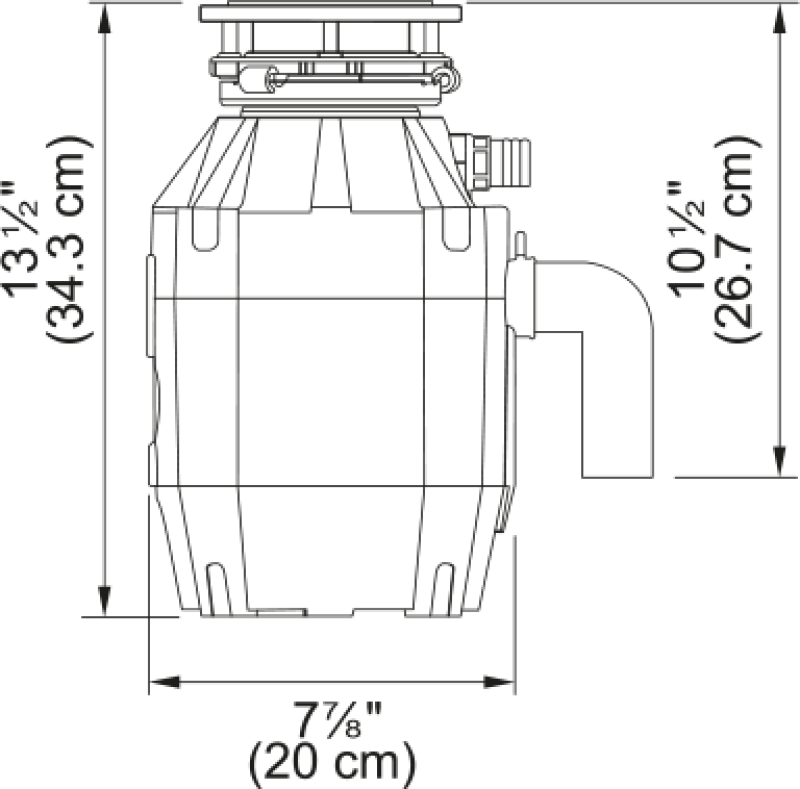 1/2 HP Food Waste Disposer - FWDJ50 1340482018