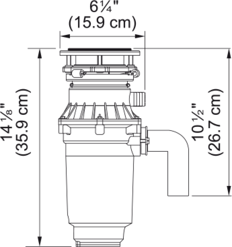 3/4 HP Food Waste Disposer - WDJ75 1340482019