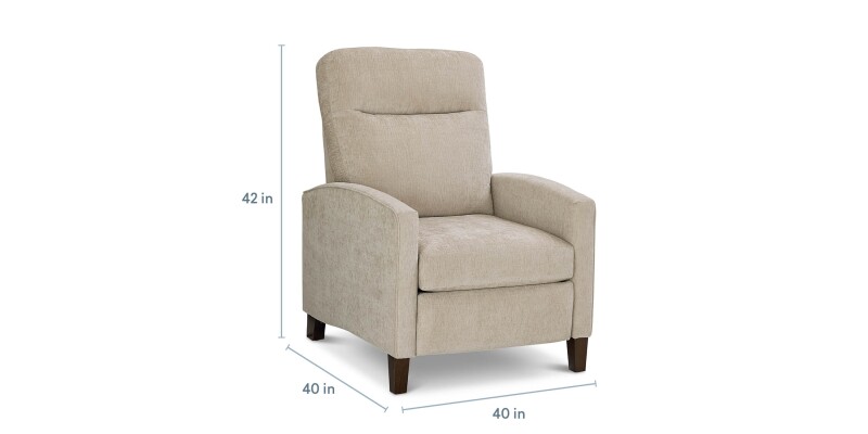 Emmett Track Arm Lay Flat Power Recliner 1342364422BF808LOUNGEPWR