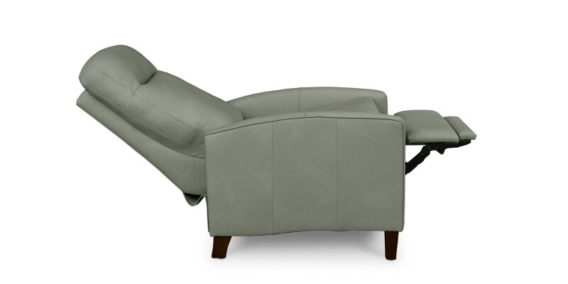 Emmett Leather Track Arm Lay Flat Manual Recliner 13423L72358BF808LOUNGE