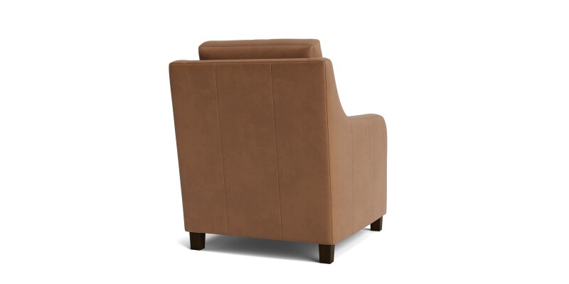 Scarlett Slope Arm Leather Accent Chair 134402L52