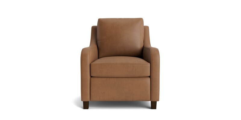 Scarlett Slope Arm Leather Accent Chair 134402L57