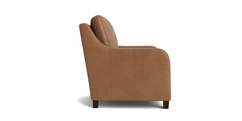 Scarlett Slope Arm Leather Accent Chair 134402L58