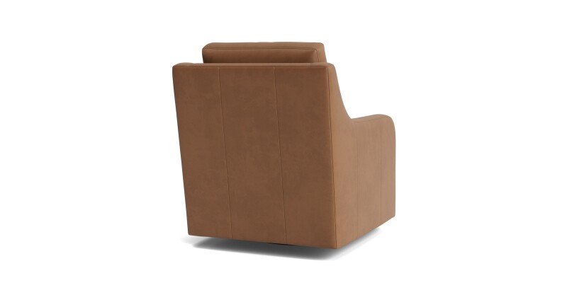 Scarlett Slope Arm Leather Swivel Glider Chair 134409L58