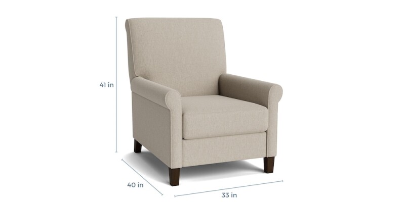 Nelson Sock Arm Lay Flat Manual Recliner 1346323
