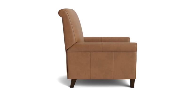 Nelson Leather Sock Arm Lay Flat Manual Recliner 13463L53