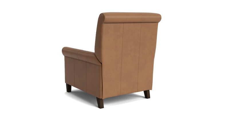 Nelson Leather Sock Arm Lay Flat Manual Recliner 13463L53