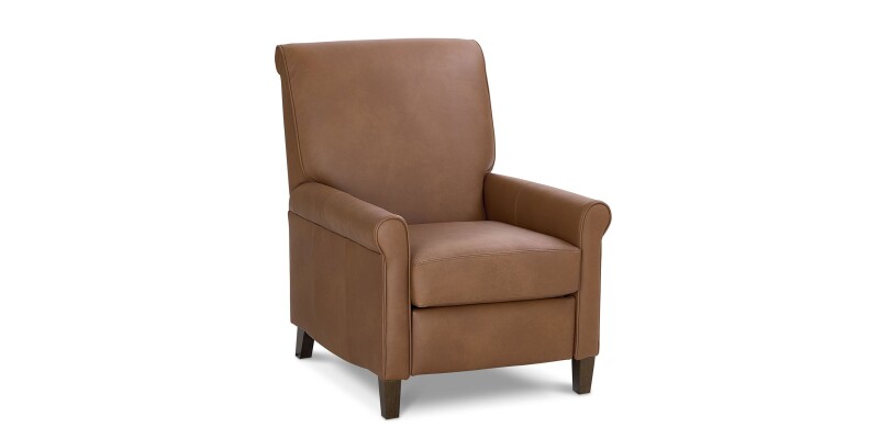 Nelson Leather Sock Arm Lay Flat Power Recliner 13463L72358BF808PREMIERPWR