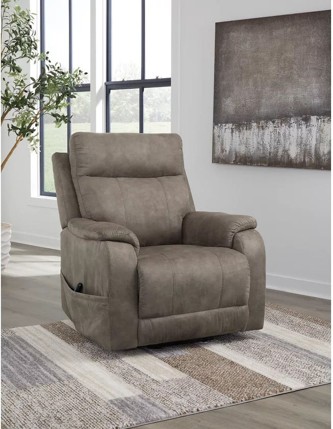 Crestmeade Power Lift Recliner In Fossil 1350312