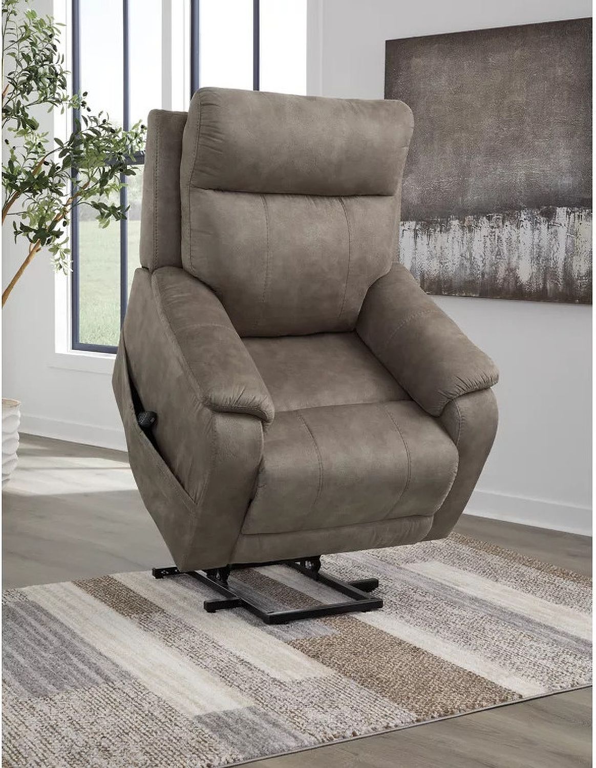 Crestmeade Power Lift Recliner In Fossil 1350312