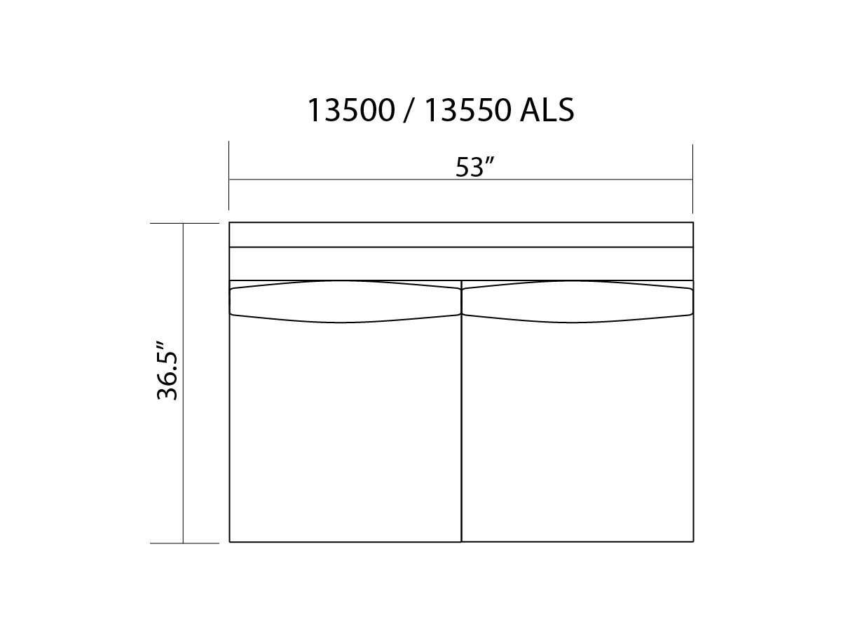 13550 ARMLESS LOVESEAT Robin Rainfall 13550ALS03