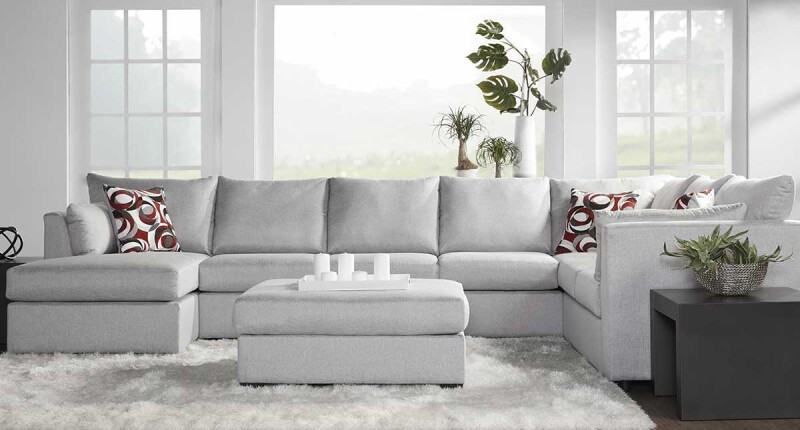 13550 L/F CHAISE Magick Howlite 13550LFCHS01