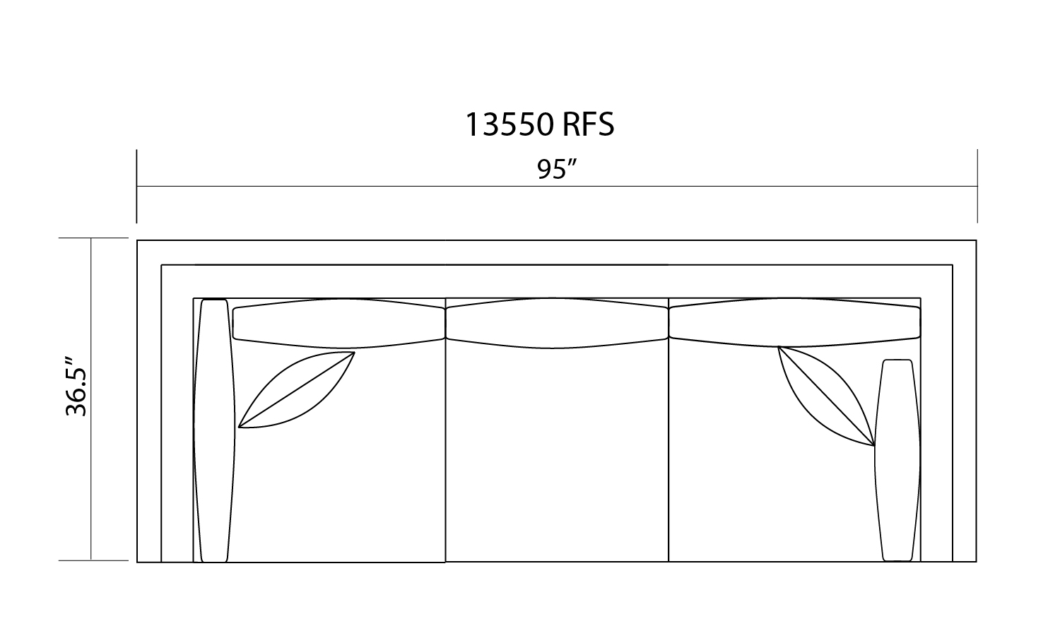 13550 R/F CORNER SOFA Magick Howlite 13550RFS01