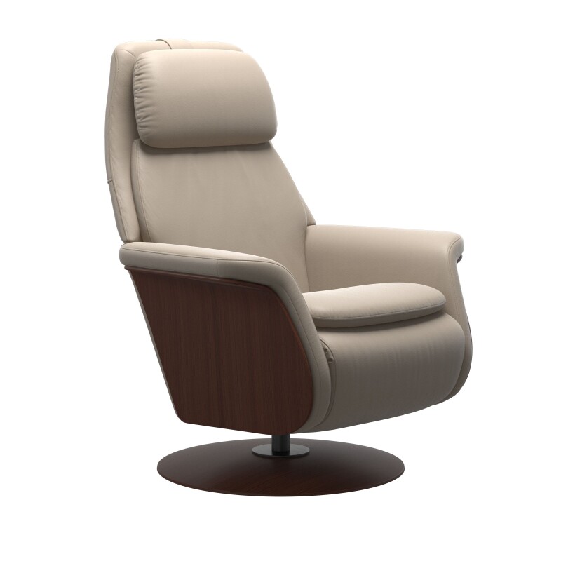 Stressless® Sam Power Wood Disc base 1356710094453535010