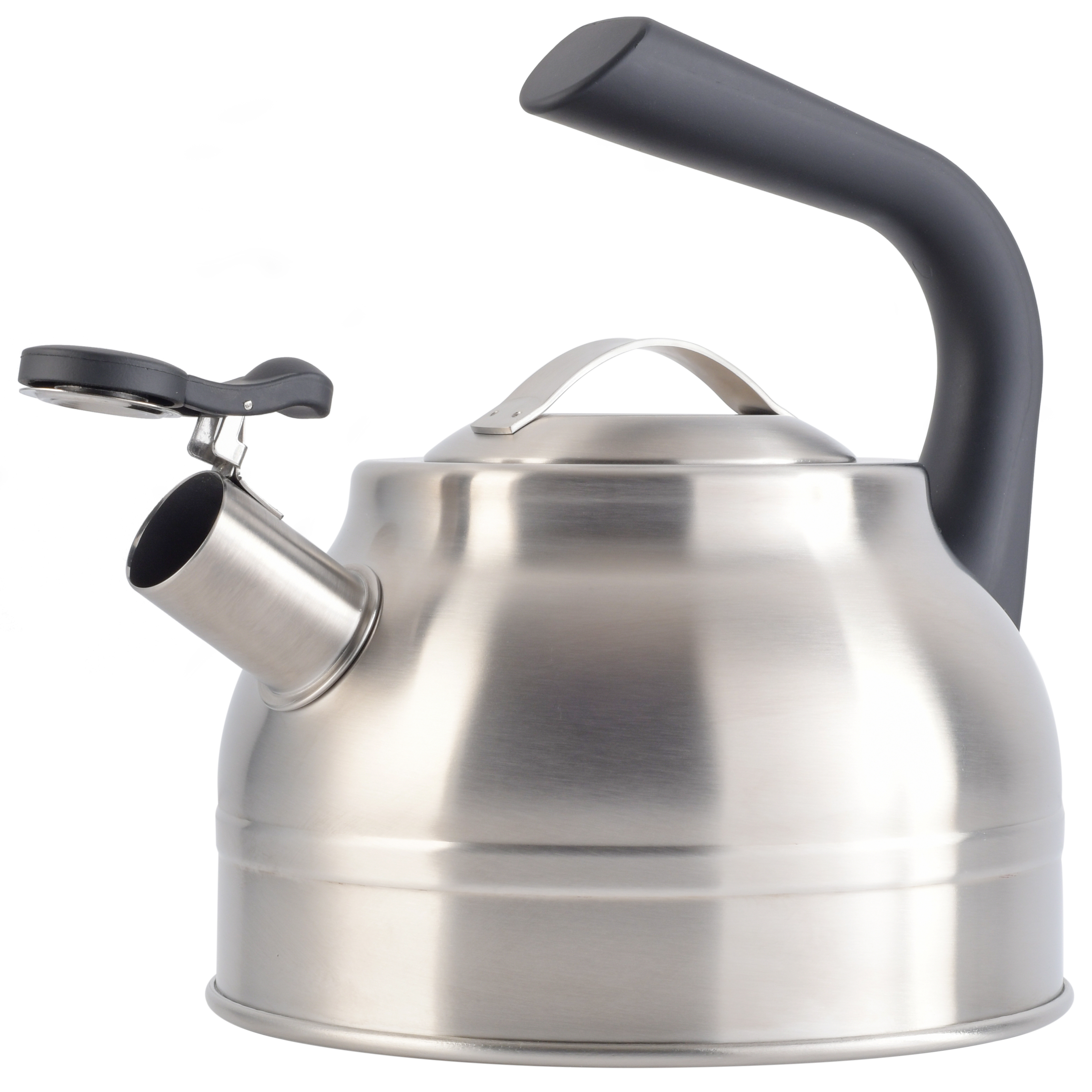 Elite Costner 2.3 Qt Stainless Steel Tea Kettle w/Encapsulated Base & Bakelite Handle - Satin Stainless Steel 13741001