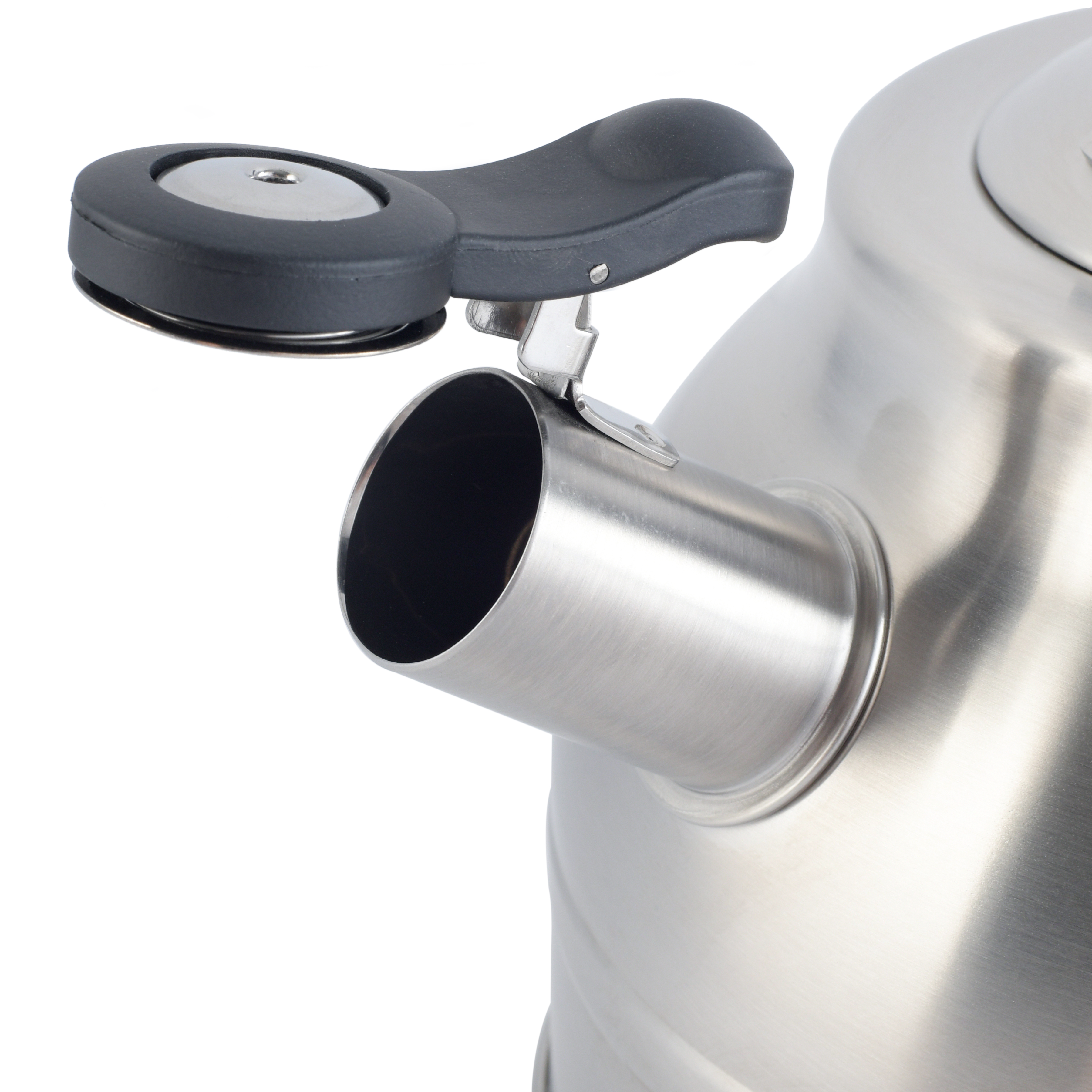 Elite Costner 2.3 Qt Stainless Steel Tea Kettle w/Encapsulated Base & Bakelite Handle - Satin Stainless Steel 13741001