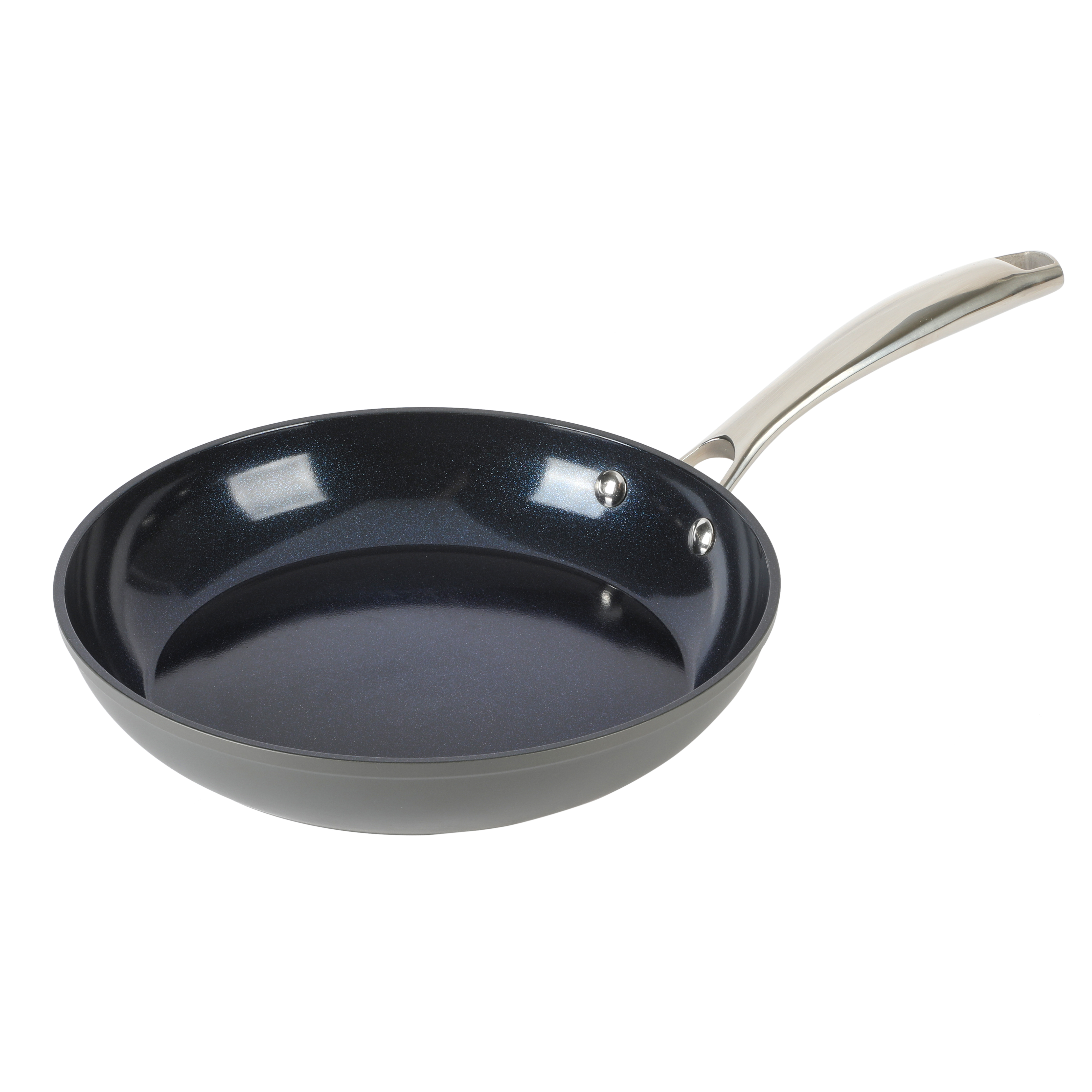 Elite Cyrus Hard-anodized Aluminum Nonstick Diamond-Infused Ceramic Cookware Set with Kitchen Tools, 10-piece, Cast Handles, Tempered Glass Lids, Induction Safe, Oven Safe 1374161