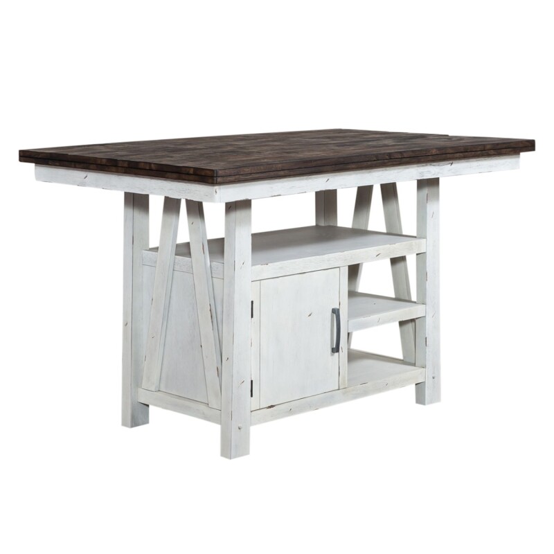 Farmhouse 5 Piece Gathering Table Set 139WHCD5GTS