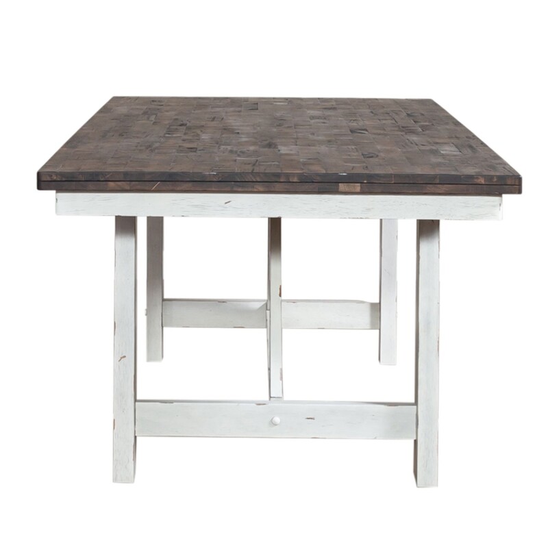 Farmhouse Fixed Top Trestle Table 139WHT4078