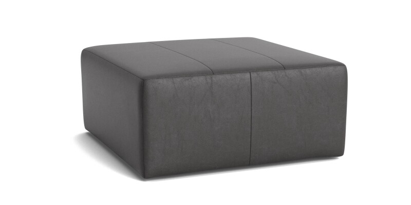 Kelly Leather Square Ottoman 14063838L59