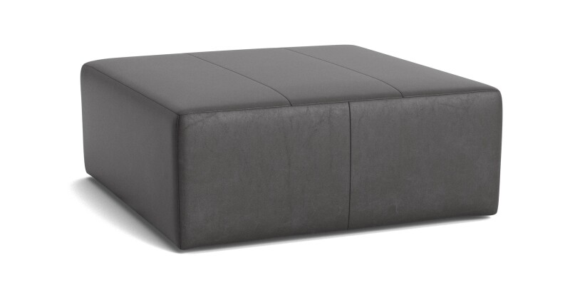 Kelly Leather Square Ottoman 14064444L53