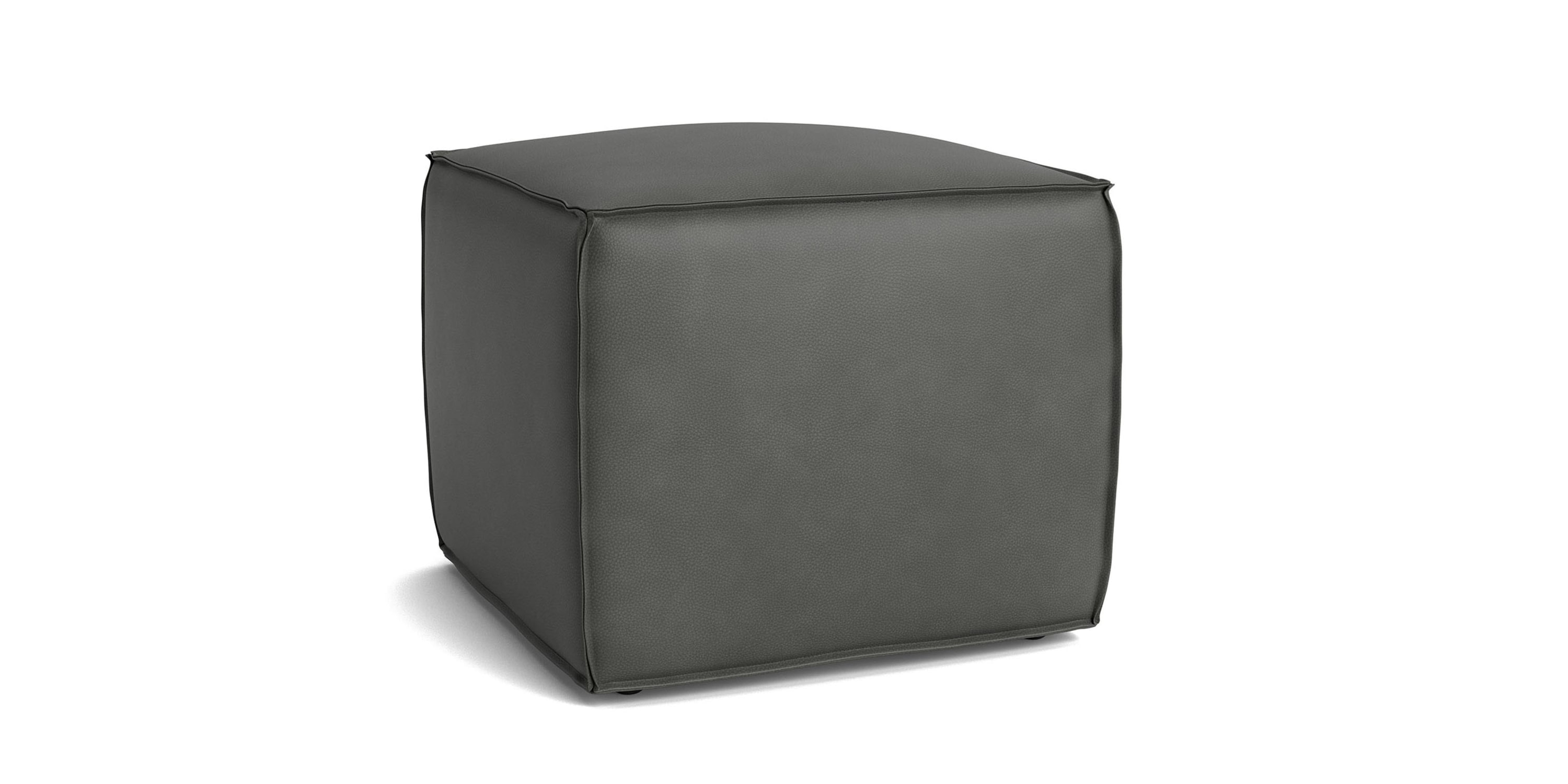 Rhonda Square Leather Ottoman 14082020L54
