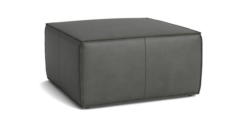 Rhonda Square Leather Ottoman 14083232L54