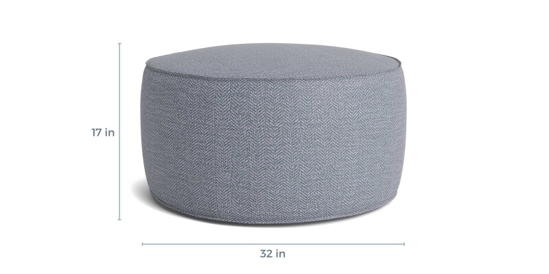Rhonda Round Ottoman 140832R29