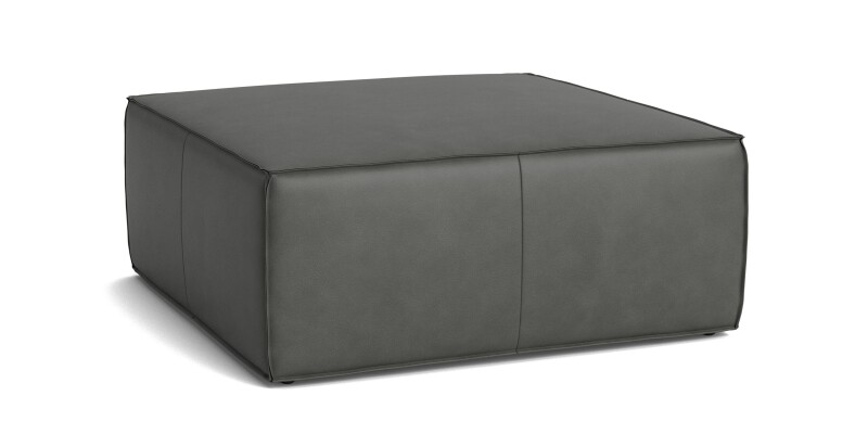 Rhonda Square Leather Ottoman 14084040L53