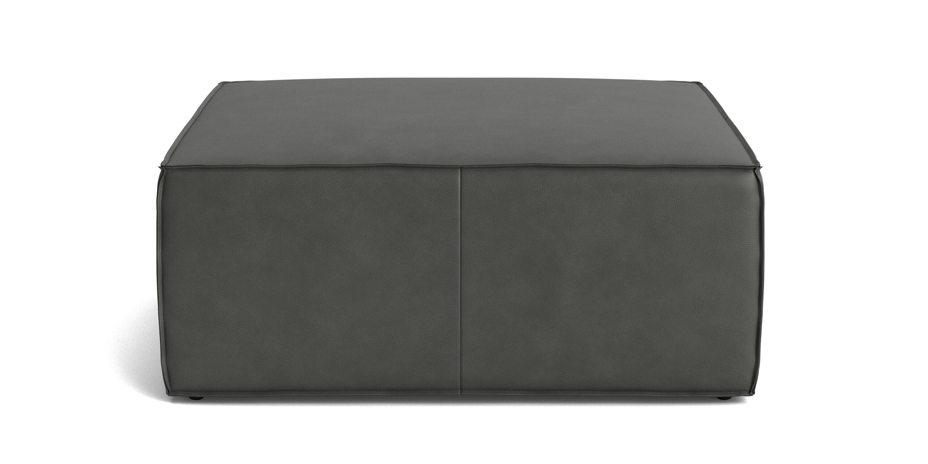 Rhonda Square Leather Ottoman 14084040L54